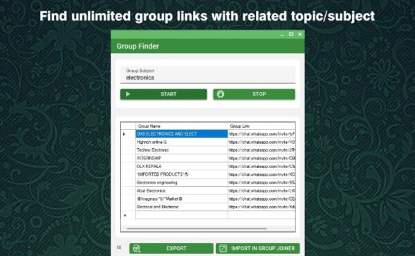 7 Find Unlimited Group Links in Whatsapp Marketing Software