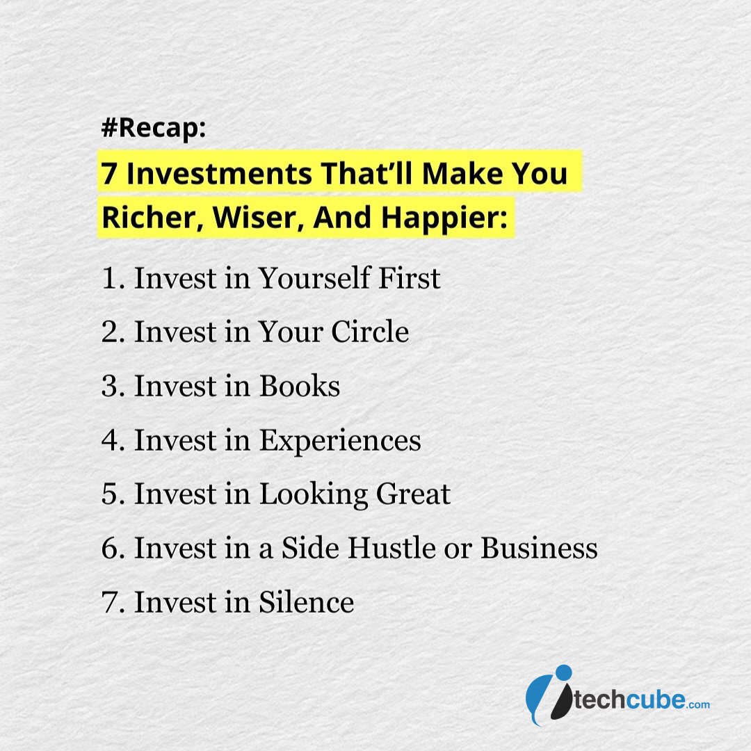 Investment that make you richer and happier 09